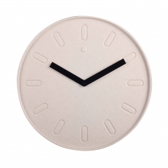 14 plastic wall clock with grain dots & embossed marks